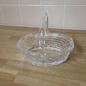 Williams-Sonoma Glass Woven Easter Basket Vintage